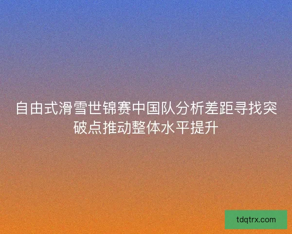 自由式滑雪世锦赛中国队分析差距寻找突破点推动整体水平提升 自由式滑雪世锦赛中国队分析差距寻找突破点推动整体水平提升